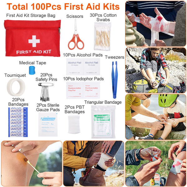 125 In 1 Survival Kit, Professional Survival Equipment, Equipment, Tools, First Aid Supplies, For SOS Emergency Tactical Hiking, Hunting, Disaster, Camping Expedition - Not Shipped On Weekends - Image 5
