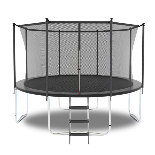 8FT Trampoline With Safety Enclosure Net, Outdoor Trampoline With Heavy Duty Jumping Mat And Spring Cover Padding For Kids And Adults - Image 6