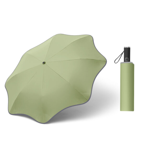Curved Automatic Umbrella Luminous Transparent Umbrella - Image 3