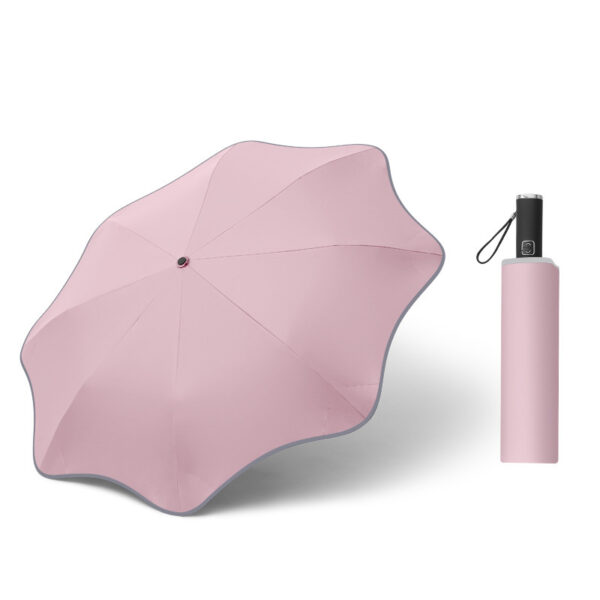 Curved Automatic Umbrella Luminous Transparent Umbrella - Image 2
