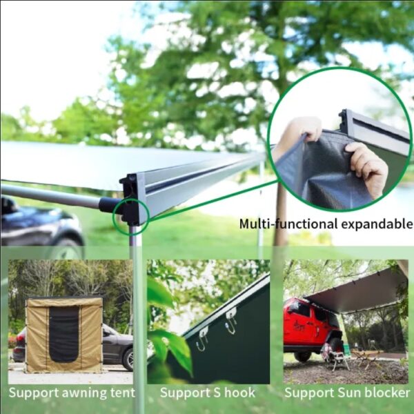 Fast Open Sun Shade Retractable Vehicle Side Awning For Car - Image 5