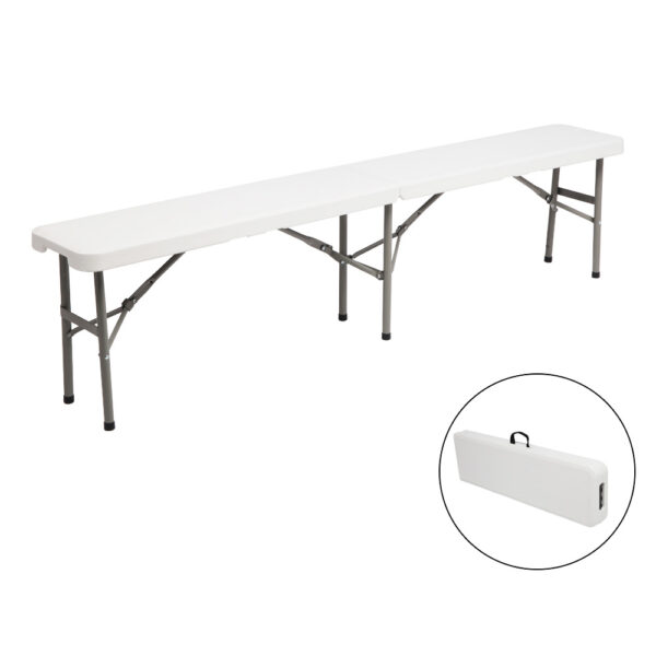 6FT Outdoor Patio Foldable Bench - Image 3