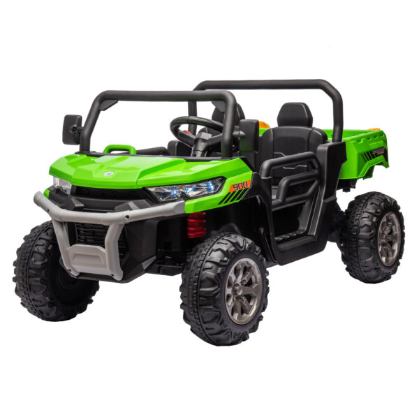 24V Ride On Truck 2 Seater Ride On UTV With 2x200W Motor Ride On Dump Truck With Dump Bed Shovel Ride On Car With Remote Control Electric Vehicle With Non Slip Tyre For Boys Girls - Image 10