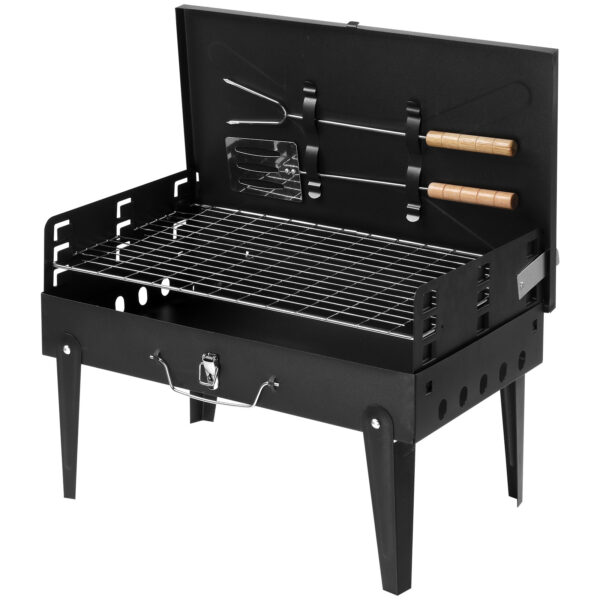 Black Portable Square Carbon Oven - Image 6