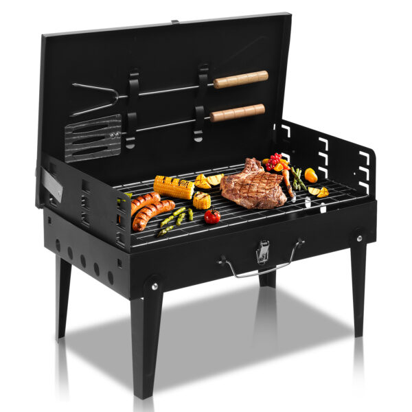Black Portable Square Carbon Oven - Image 10