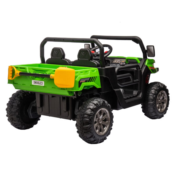 24V Ride On Truck 2 Seater Ride On UTV With 2x200W Motor Ride On Dump Truck With Dump Bed Shovel Ride On Car With Remote Control Electric Vehicle With Non Slip Tyre For Boys Girls - Image 7