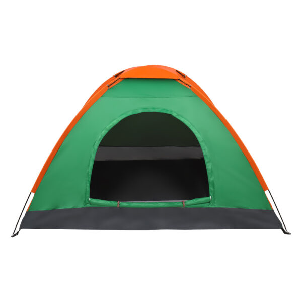 Double Layered Orange Green Tent - Image 7