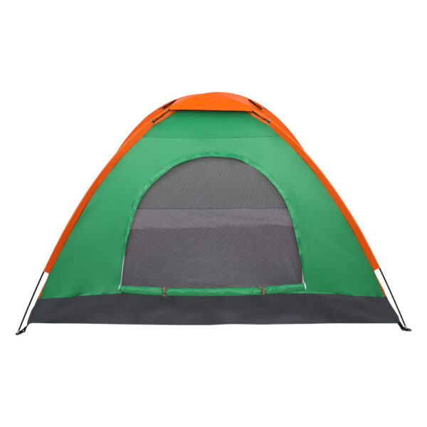 Double Layered Orange Green Tent - Image 9