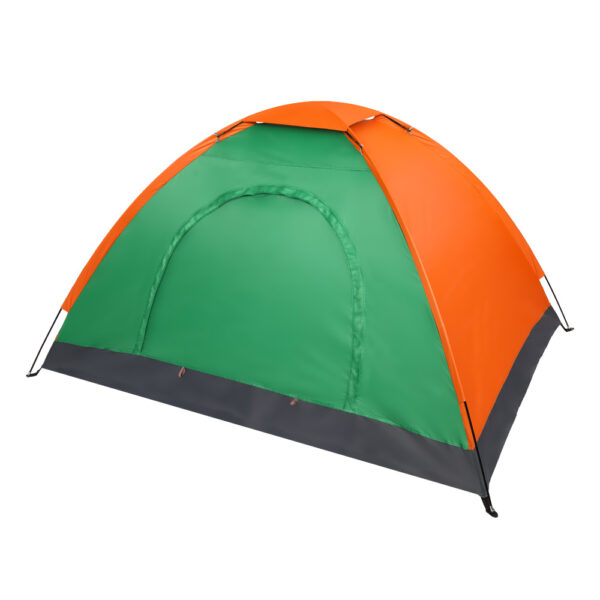 Double Layered Orange Green Tent - Image 6