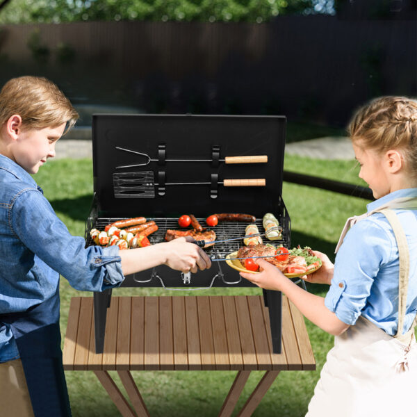 Black Portable Square Carbon Oven - Image 3