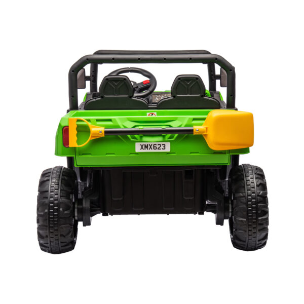 24V Ride On Truck 2 Seater Ride On UTV With 2x200W Motor Ride On Dump Truck With Dump Bed Shovel Ride On Car With Remote Control Electric Vehicle With Non Slip Tyre For Boys Girls - Image 6