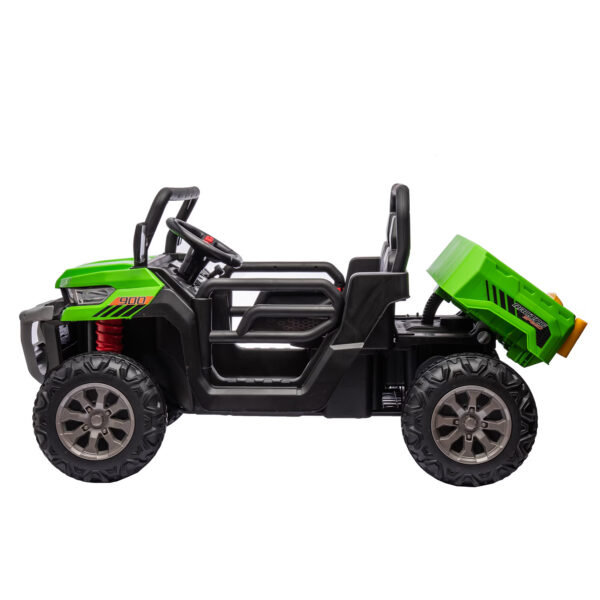 24V Ride On Truck 2 Seater Ride On UTV With 2x200W Motor Ride On Dump Truck With Dump Bed Shovel Ride On Car With Remote Control Electric Vehicle With Non Slip Tyre For Boys Girls - Image 5