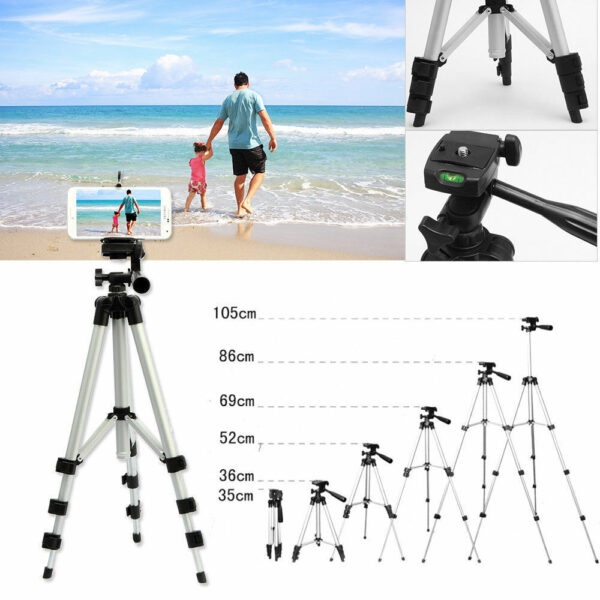 Professional Camera Tripod Stand Holder Mount For Cell Phone, Portable Tripod, Mobile Phone Live Stream Holder, Camera Tripod - Image 4
