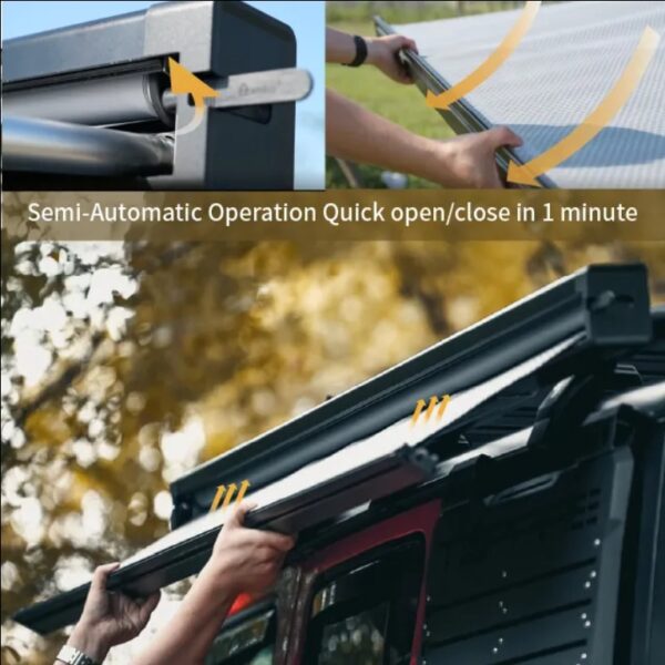 Fast Open Sun Shade Retractable Vehicle Side Awning For Car - Image 6