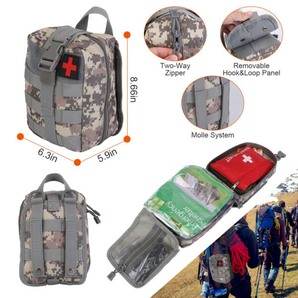 125 In 1 Survival Kit, Professional Survival Equipment, Equipment, Tools, First Aid Supplies, For SOS Emergency Tactical Hiking, Hunting, Disaster, Camping Expedition - Not Shipped On Weekends - Image 7